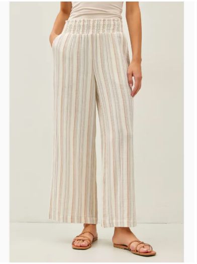 Double Gauze Wide Leg Pants