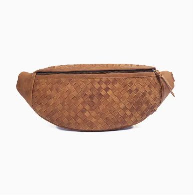 MANDRN Woven Atlas Bag (Saddle Light)