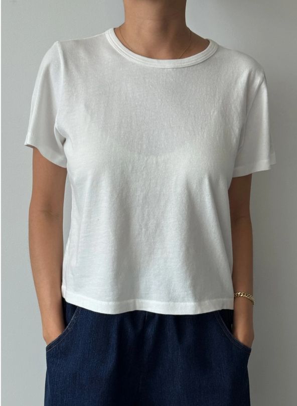Le Bon The Little Boy Tee (Vintage White)