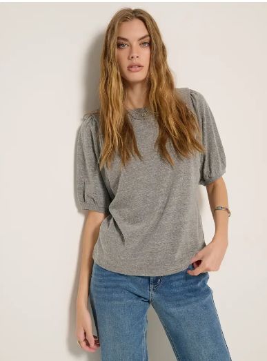 SEAS Meadow Shirred Sleeve Tee