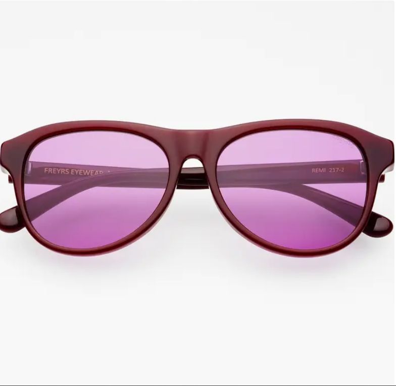 FREYRS Remi Acetate Unisex Sunglasses (Cherry)