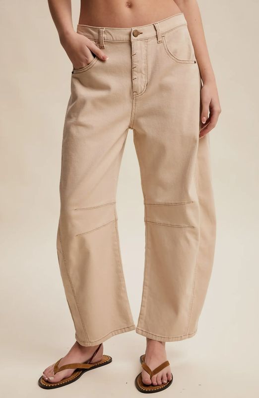 Utility Barrel Jeans (Oatmilk)