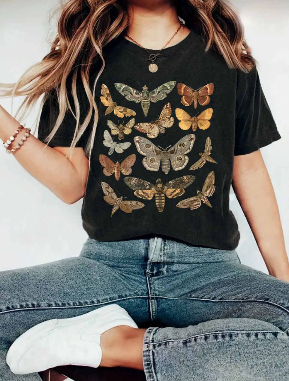 Butterfly &amp; Moth Graphic T-Shirt