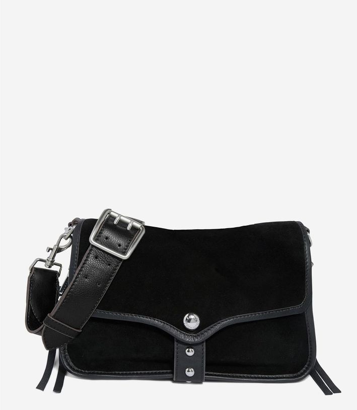 Aimee Kestenberg Great Escape Crossbody Black Suede