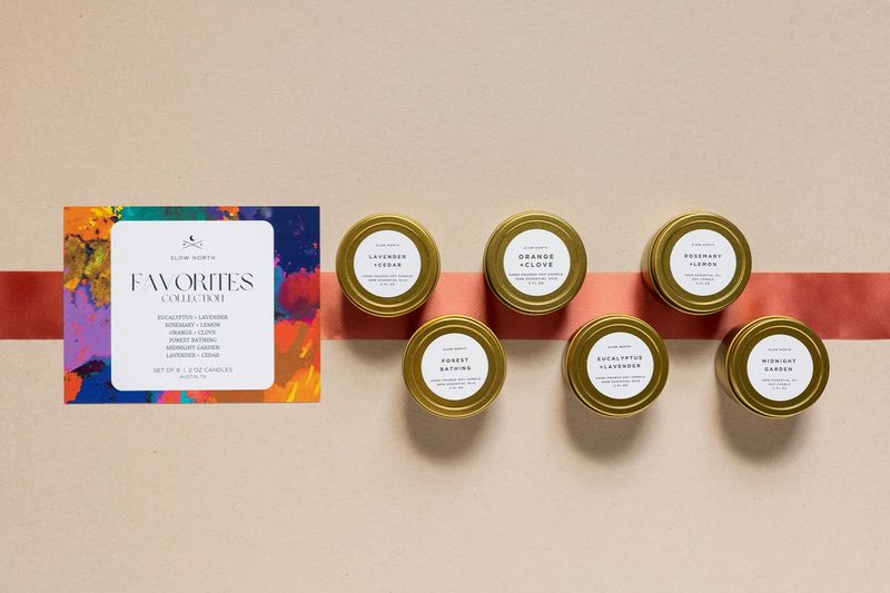 Slow North Mini Tin Candles