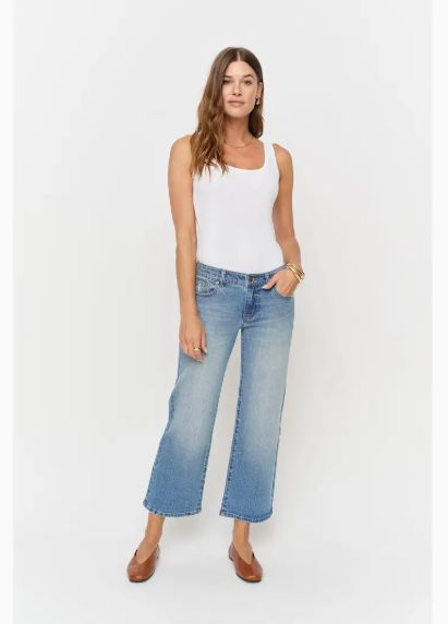 Oliver Logan Evelyn Low Rise Wide Leg Crop Classic Worn Vintage