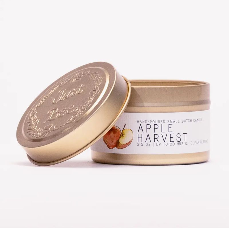 Just Bee Apple Harvest Tin Candle