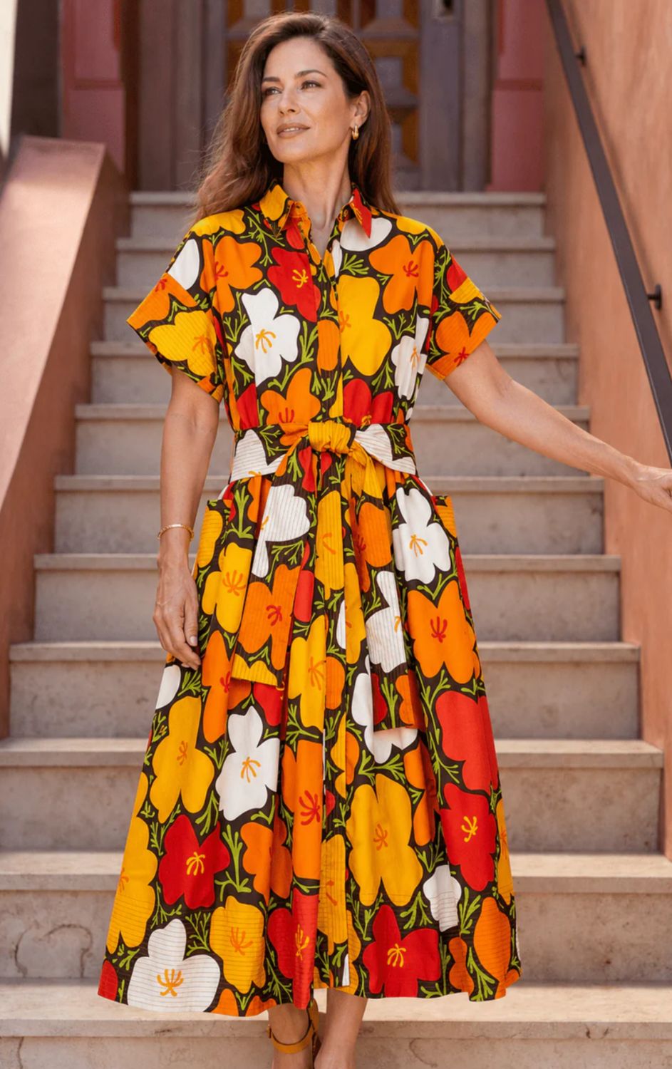 Lesley Evers Heidi Dress (California Poppy)