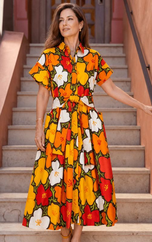 Lesley Evers Heidi Dress (California Poppy)