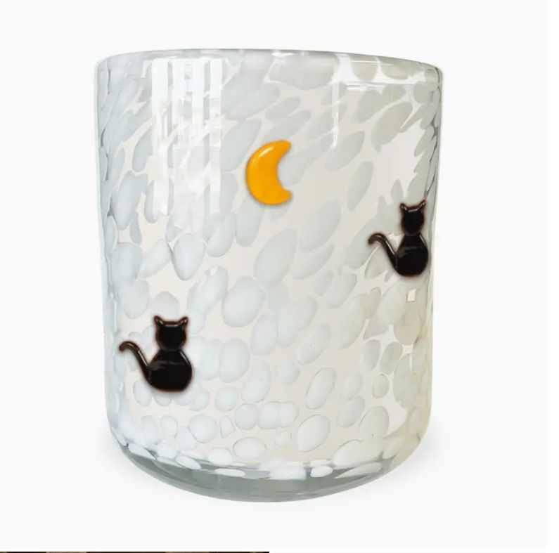 Black Cat &amp; Moon 12oz Icon Candle