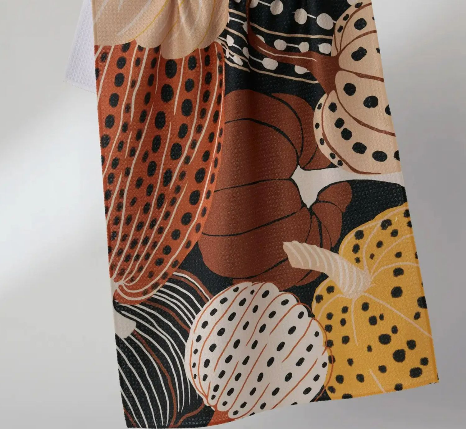 Geometry Painted Patch Tea Towel