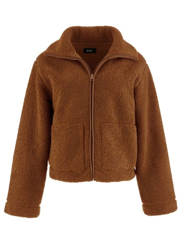 KUT from the Kloth Dena Faux Shearling Jacket (Camel)