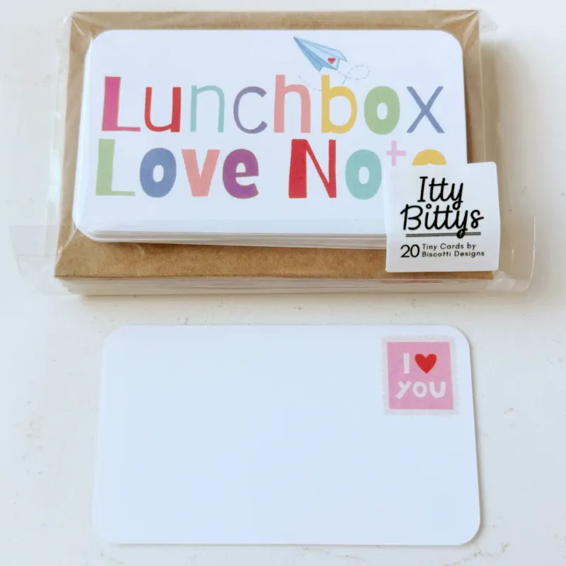 Lunchbox Love Notes- Itty Bittys Note Card Set