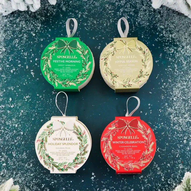 Spongelle Holiday Wreath Body Buffer