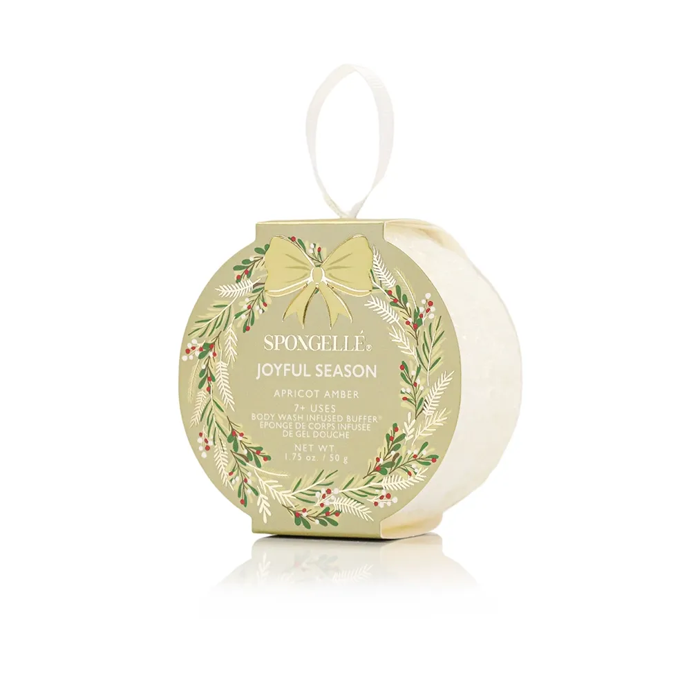 Spongelle Holiday Wreath Body Buffer, Scent: Joyful Season