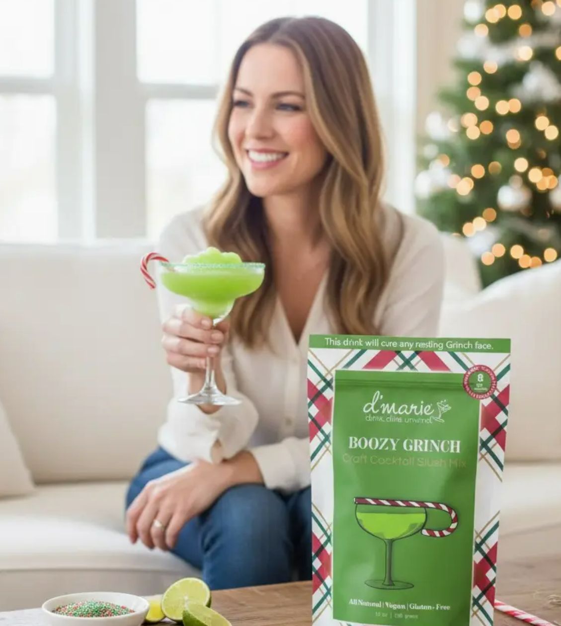 Boozy Grinch Craft Cocktail Slush Mix