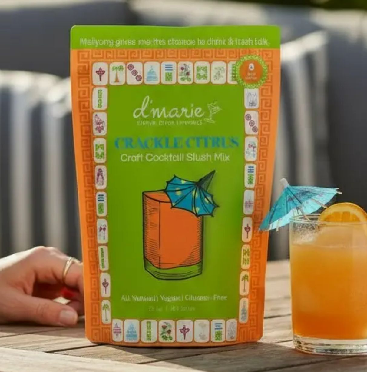 Crackle Citrus Mahjong Craft Cocktail Slush Mix