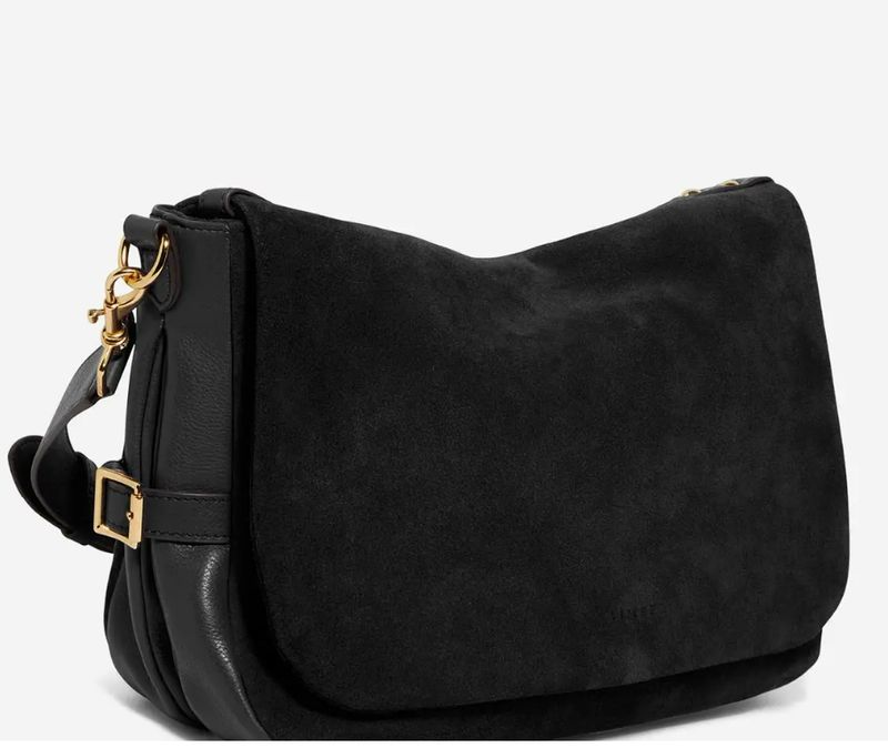 Aimee Kastenberg Gramercy Messenger Black Suede