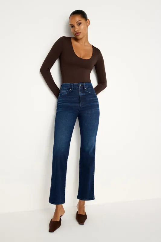 Good American Always Fits Good Curve Straight Jeans