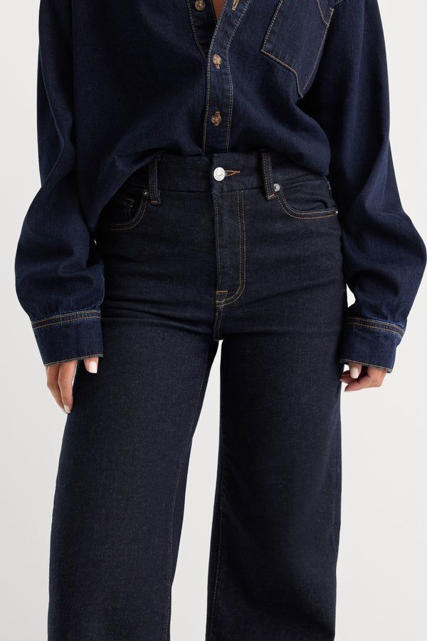 Good American Always Fits Slim Palazzo Jeans