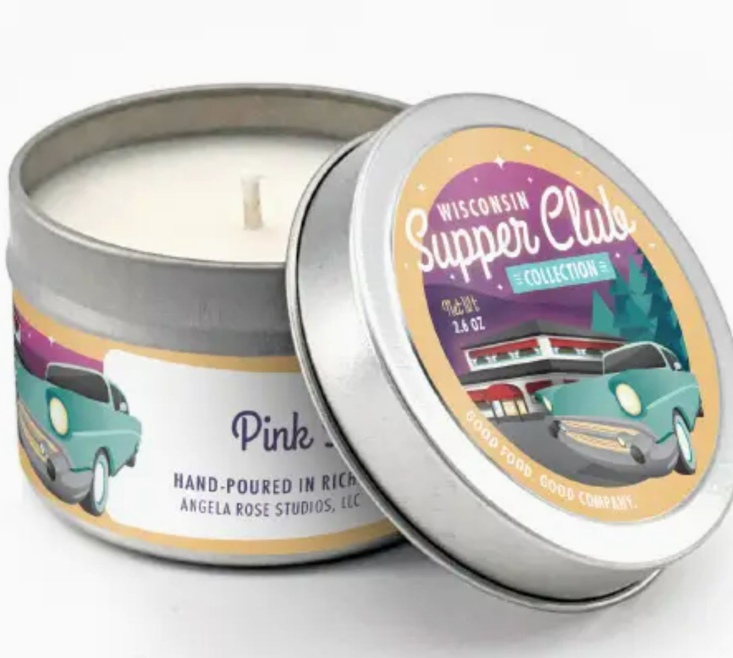 Pink Squirrel Soy Candle - Supper Club Collection