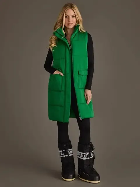 Classic Green Long Vest