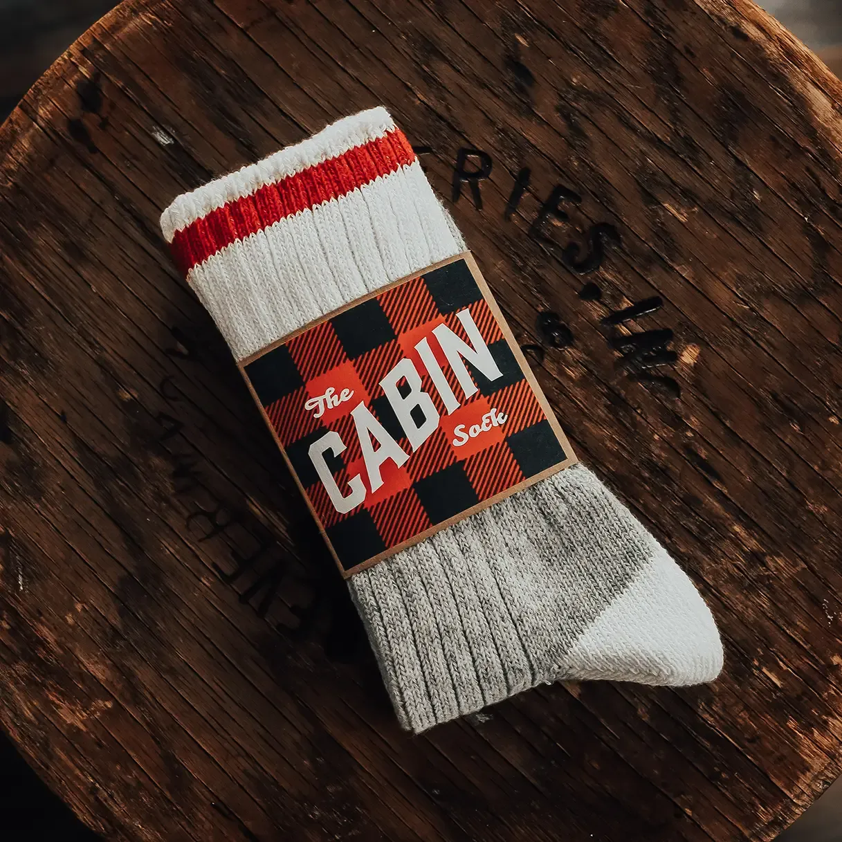 The Upcycled Wool Cabin Sock (Choose Color), Color: Red