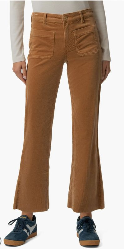 KUT from the Kloth Kelsey Mid Rise Ankle Flare (Camel Corduroy)