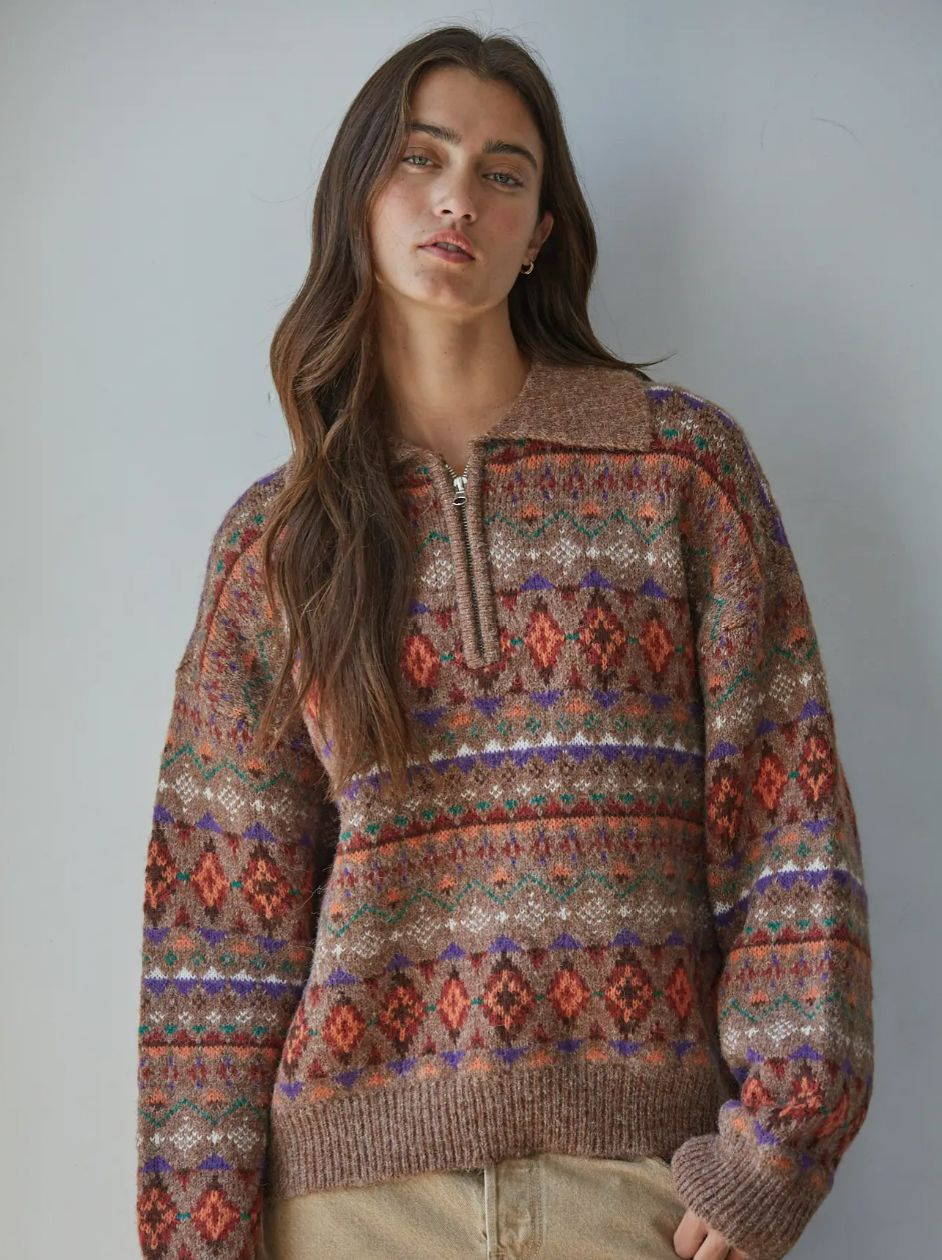 By Together Quarter Zip Sweater