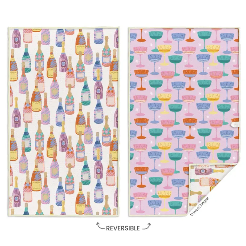 Champs and Coupes Microfiber Kitchen Towel