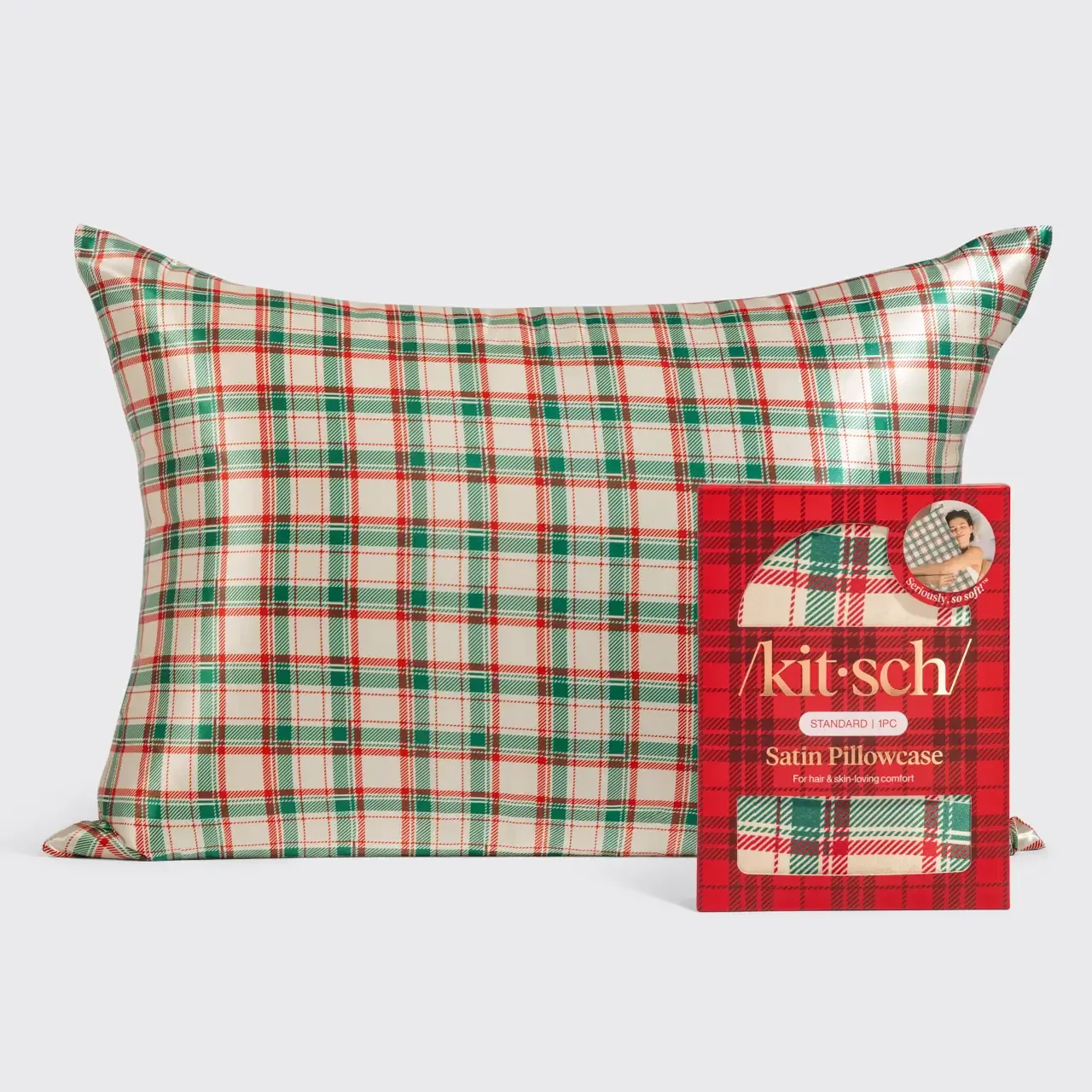Kitsch Holiday Satin Standard Pillowcase