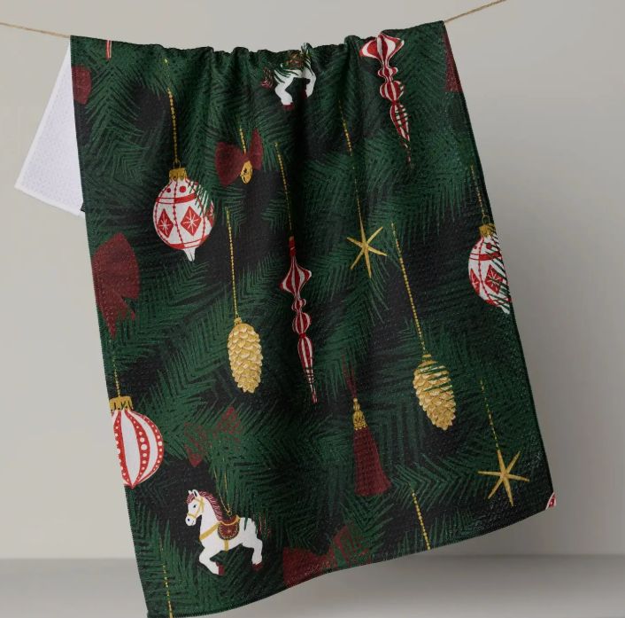 Geometry Keepsake Holiday 2026 Tea Towel