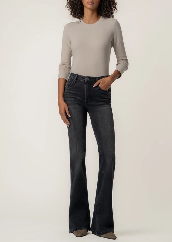 KUT from the Kloth Ana High Rise Flare (Intellect w/ Black Base)