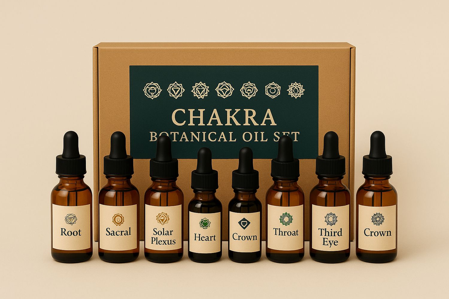 🌈Chakra Botanical Oil Set