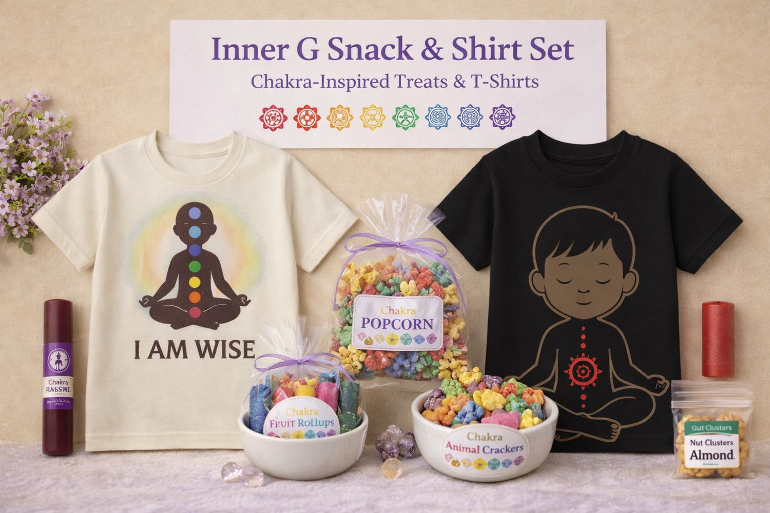 🌈Inner G Kids Chakra Tshirt/Snacks
