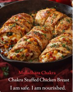 Stuffed Chicken Breast with Cheese &amp; Peppers