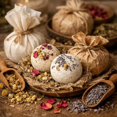 Herbal Tea Bath Bombs