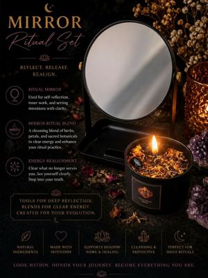 Inner G Candle &amp; Mirror Ritual Set