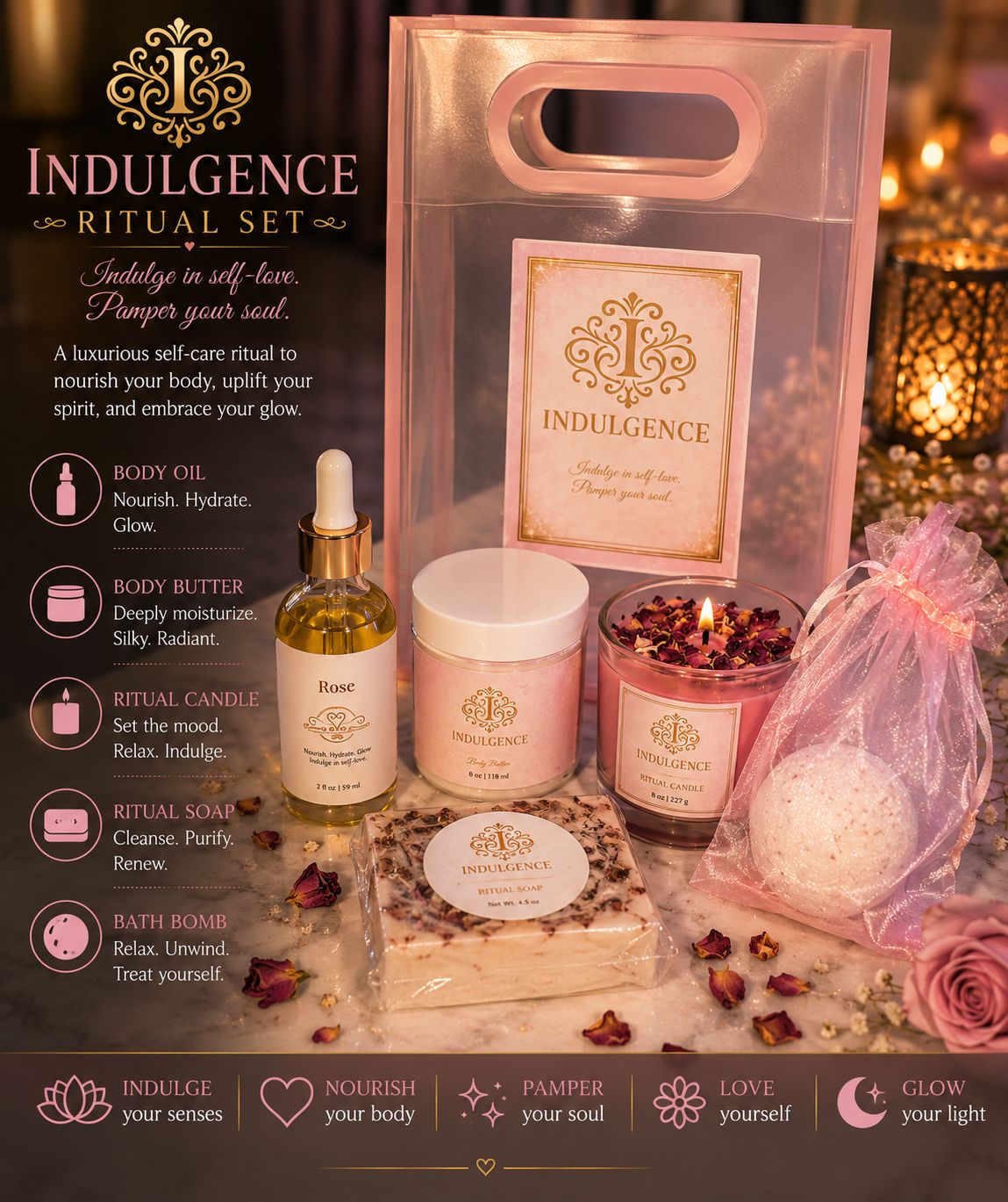 Indulgence Luxury Self Care Ritual Set