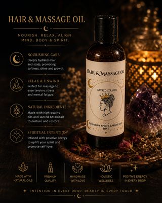 Sacred Strands Hair &amp; Massage Oil