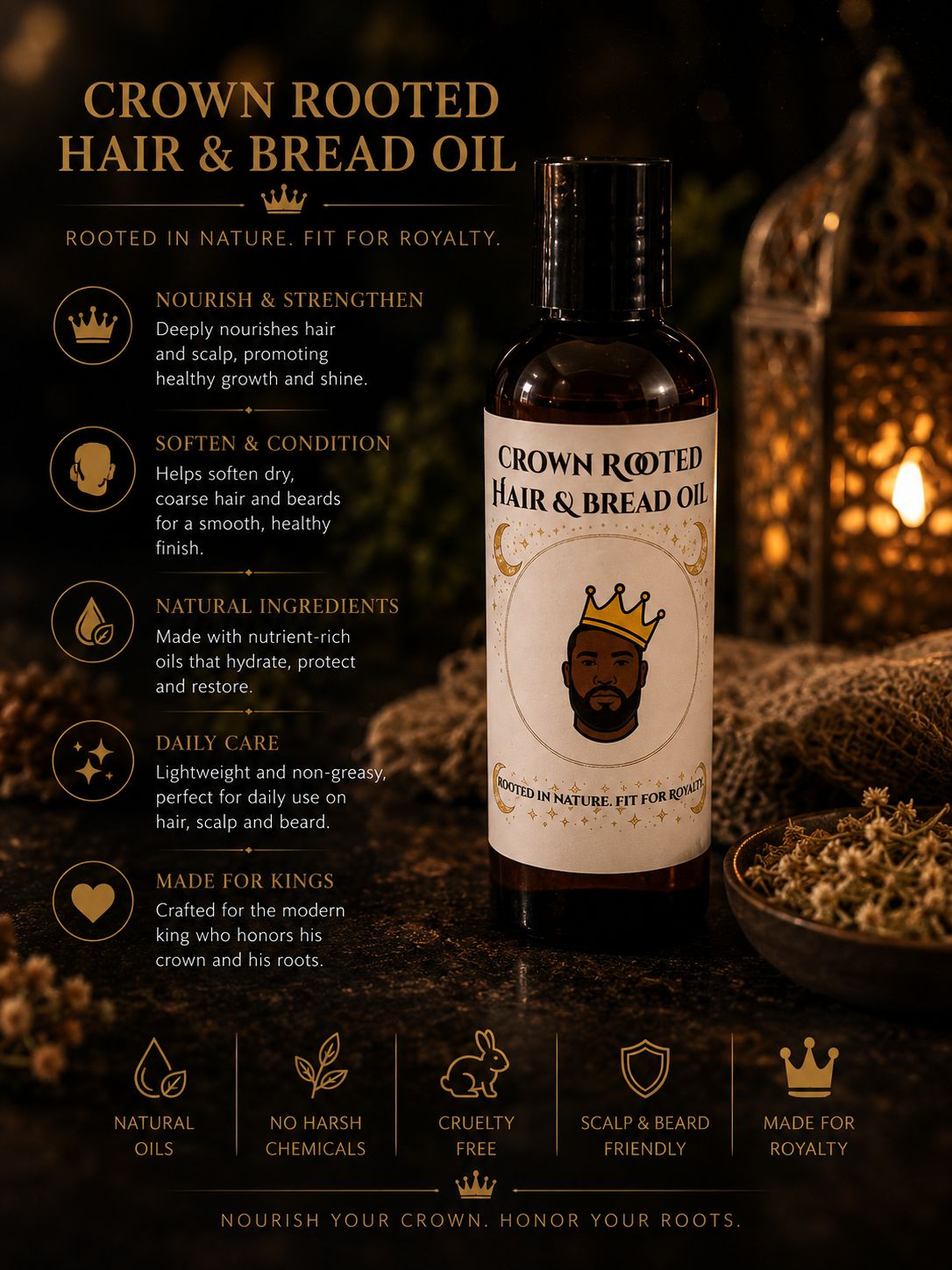 Crown Rooted Beard Oil