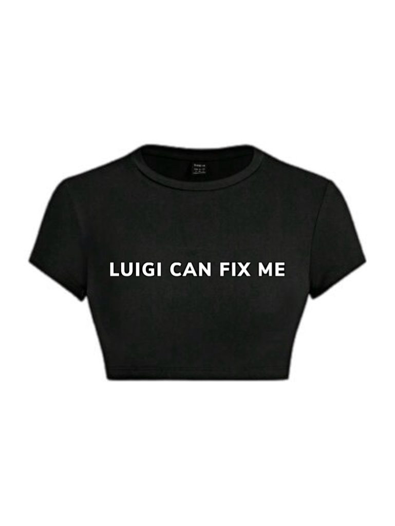 Luigi Can Fix Me Crop Top