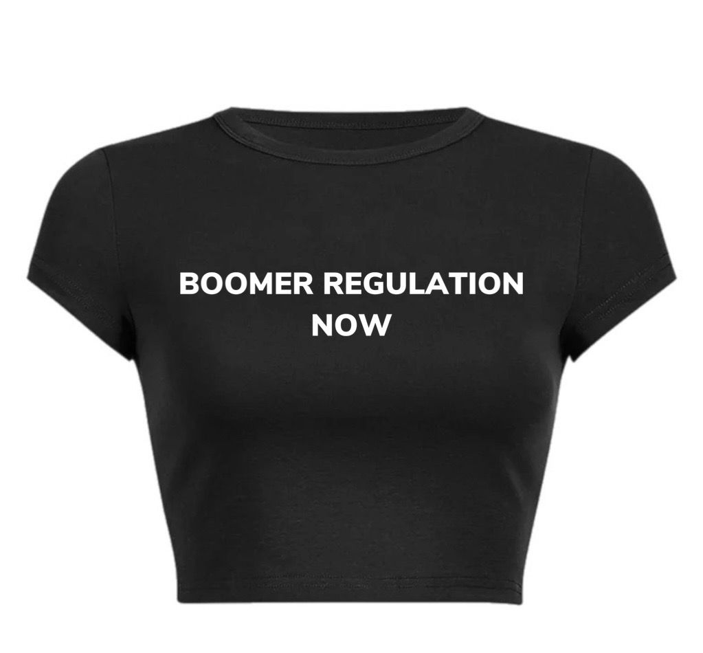 Boomer Regulation Now Crop Top