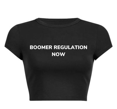 Boomer Regulation Now Crop Top