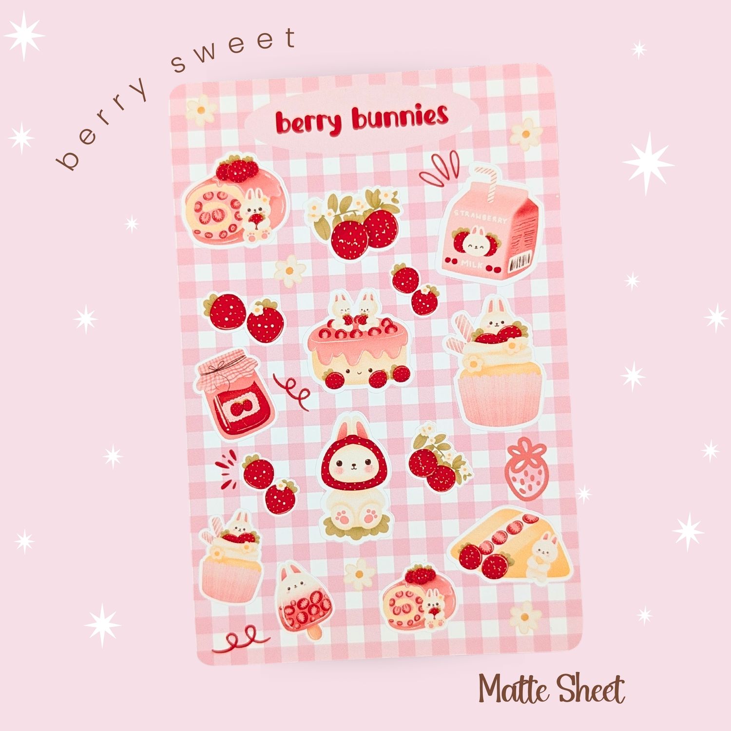 Cute Bunny Sticker Bundles, Aesthetic Kawaii Rabbit Stickers