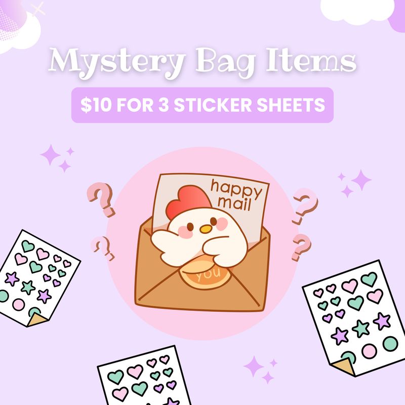 Mystery Sticker Pack - Cute Sticker Bundle Set