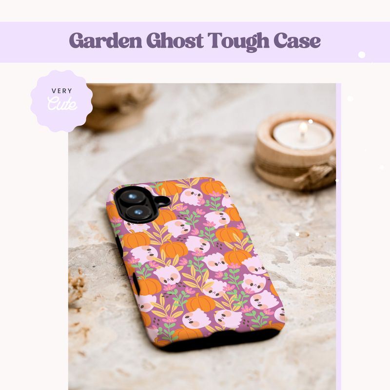 Cute Halloween Ghost Tough Phone Case for iPhone® 14, 15 + 16