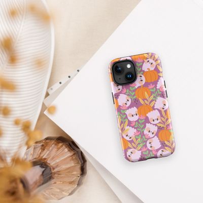 Cute Halloween Ghost Tough Phone Case for iPhone® 14, 15 + 16