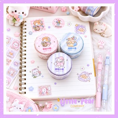 Kitty Glitter Stickers - Cat Glitter Sticker Roll - Kawaii Cat Stickers - Kawaii Stationery