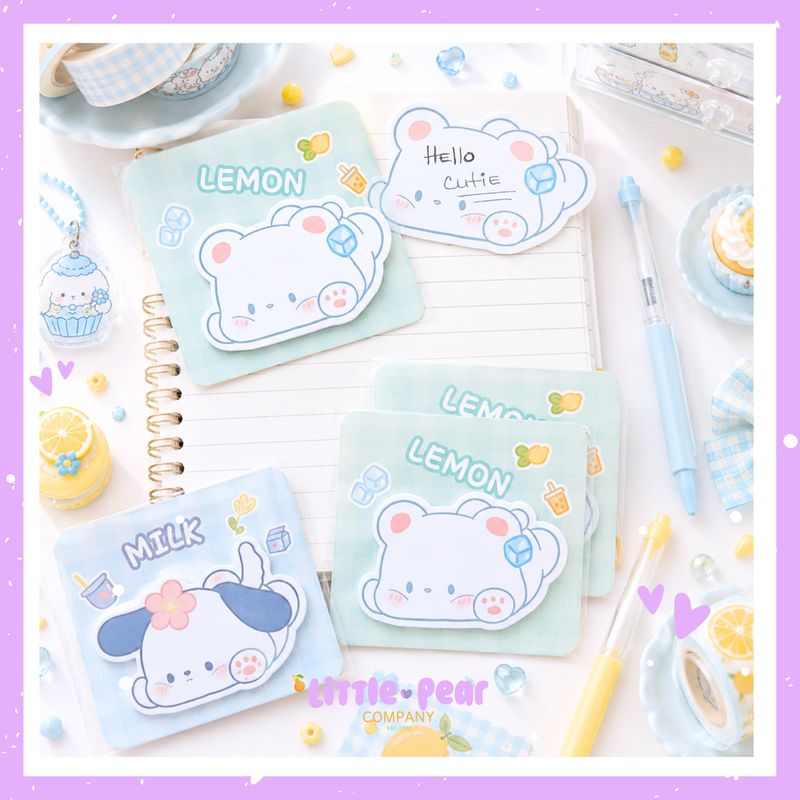 Kawaii Mini Sticky Notepads - Tiny Treasures and Adorable finds - Cute Stationery Goodies